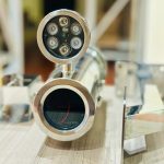 Secumax Explosion Proof Camera Enclosure, front view with IR illuminator