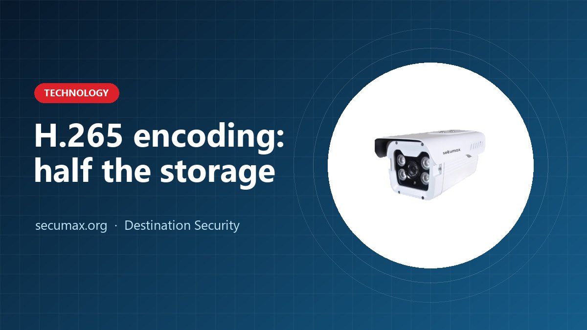 H.265 encoding explained: half the storage, same detail